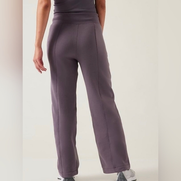 Athleta Retroplush Straight Leg Pant Purple sz S - Picture 3 of 9